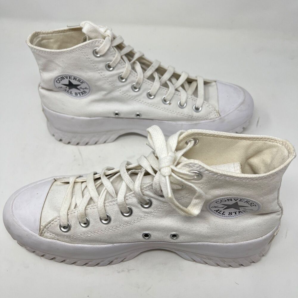 Converse Unisex W10/M8 Lugged 2.0 Sneakers Ankle Boot White Hiking All Star - Picture 10 of 12